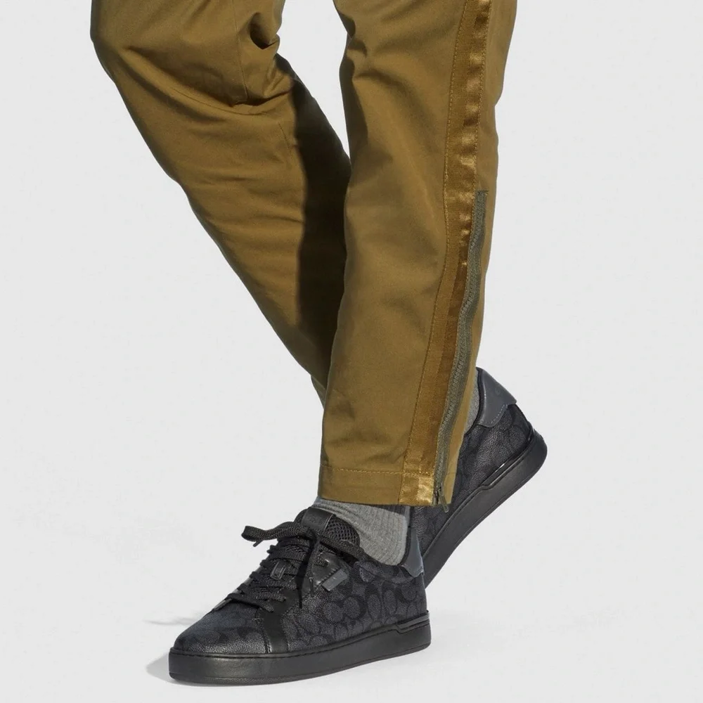 Coach Signature Black Low Top Sneaker Men's Size 12D - Picture 2 of 9